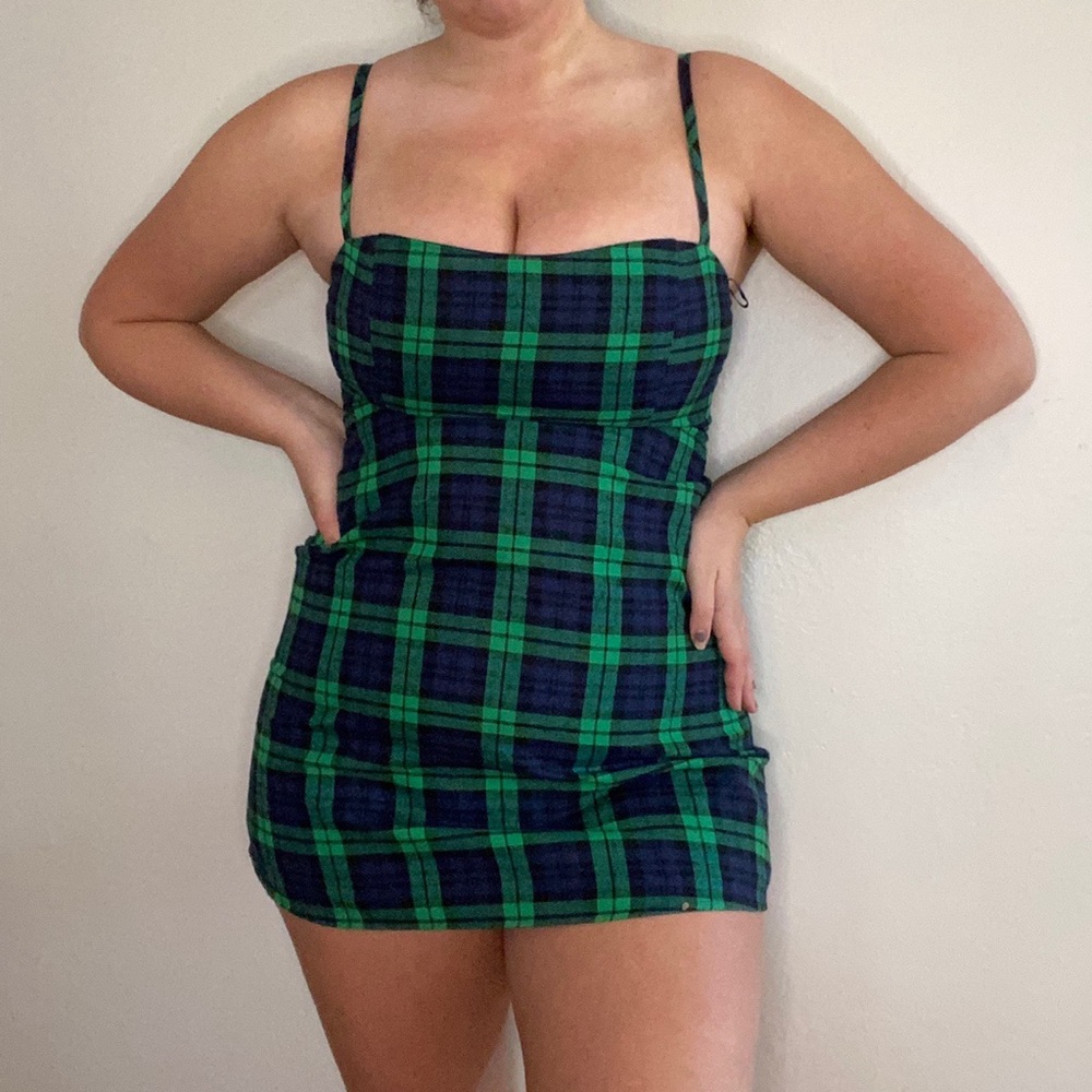 Plaid Mini Dress